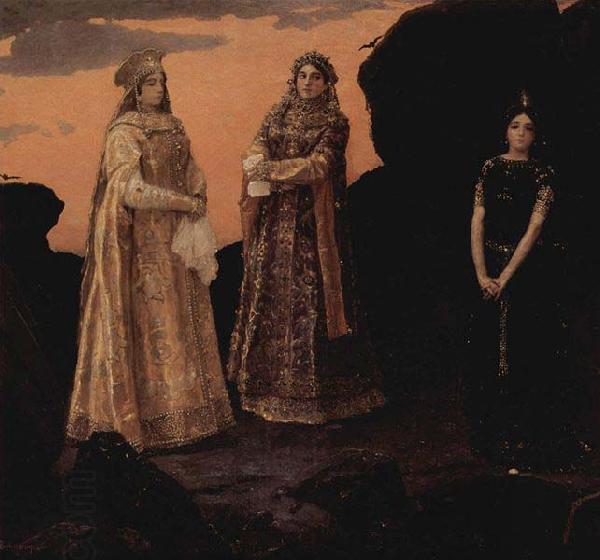 Viktor Vasnetsov Three queens of the underground kingdom 1879 China oil painting art